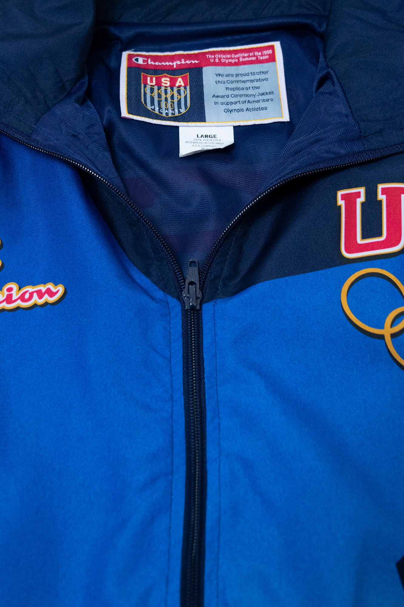 1996 Champion U.S. Olympic Team Track-Jacket - L