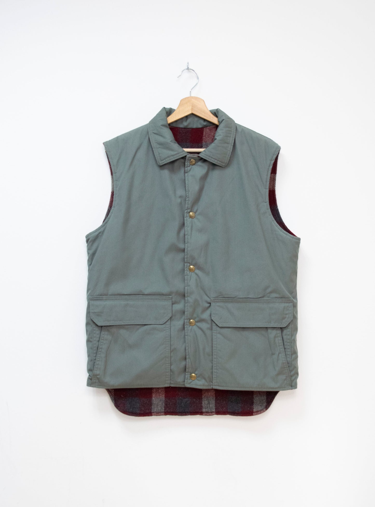 Vintage Made in USA Woolrich Reversible Vest - M
